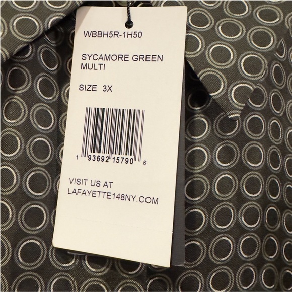 Lafayette 148 New York Diana Long Sleeve Silk Blouse - Picture 8 of 8